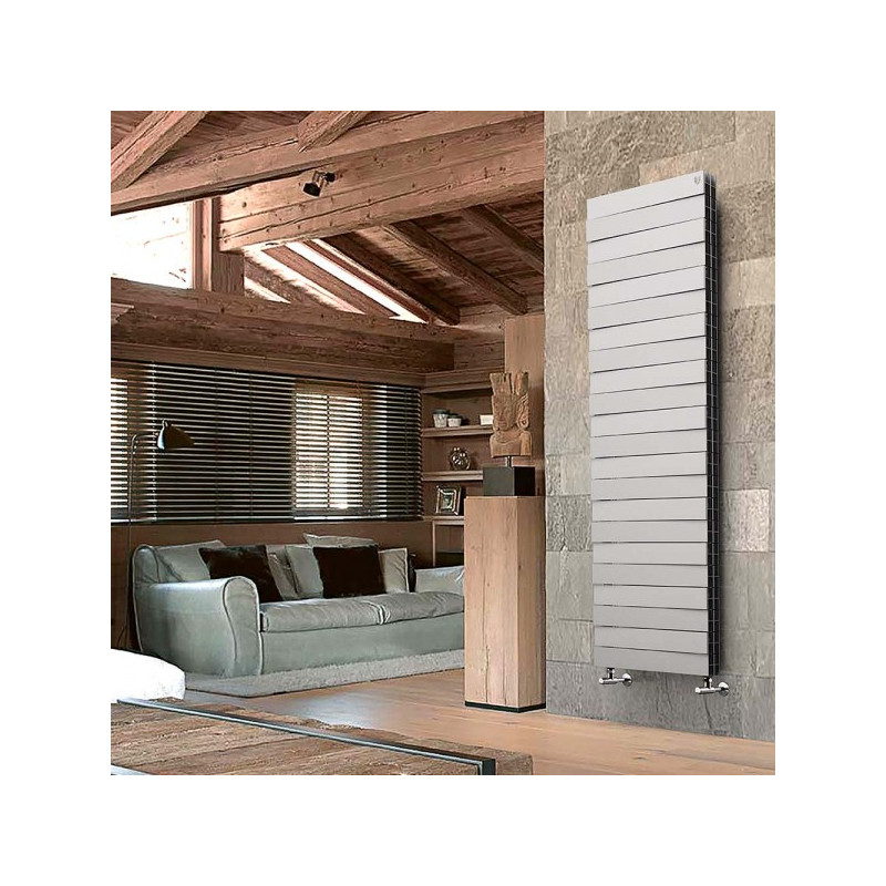 Радиатор биметаллический Royal Thermo Pianoforte Tower 500 Silver Satin (22 секции) в интерьере