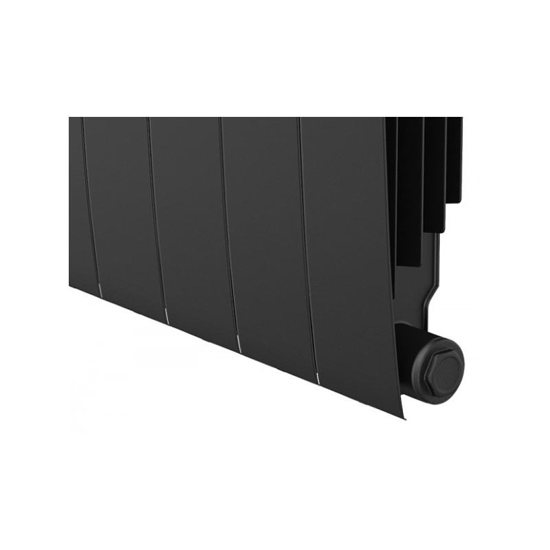 Радиатор биметаллический Royal Thermo BiLiner 500 Noir Sable (10 секций) вид снизу