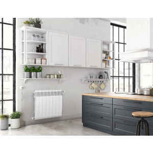 Радиатор биметаллический Royal Thermo BiLiner 500 Bianco Traffico (12 секций) в интерьере