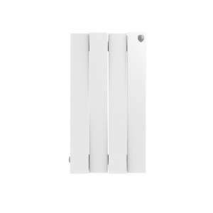 Радиатор биметаллический Royal Thermo Pianoforte 500 Bianco Traffico (4 секции) вид спереди