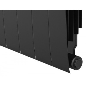 Радиатор биметаллический Royal Thermo BiLiner 500 Noir Sable (12 секций) вид снизу