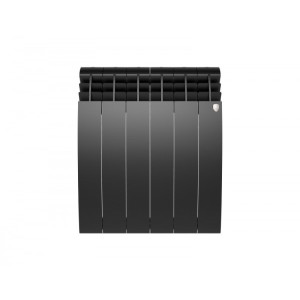 Радиатор биметаллический Royal Thermo BiLiner 500 Noir Sable (6 секций) вид спереди