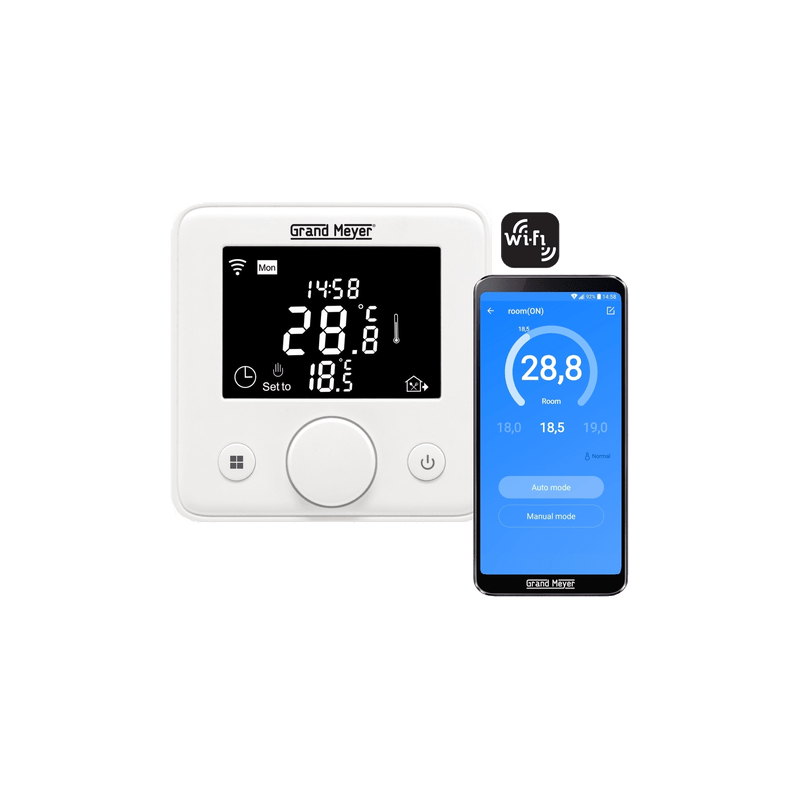 Управление через смартфон терморегулятором  Mondial Series W330 W-Fi