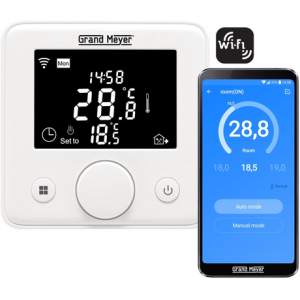 Управление через смартфон терморегулятором  Mondial Series W330 W-Fi