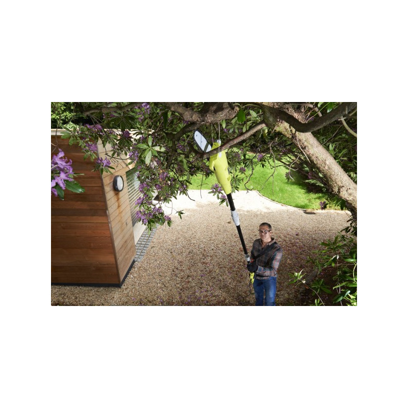 Высоторез Ryobi RP750450 в процессе работы