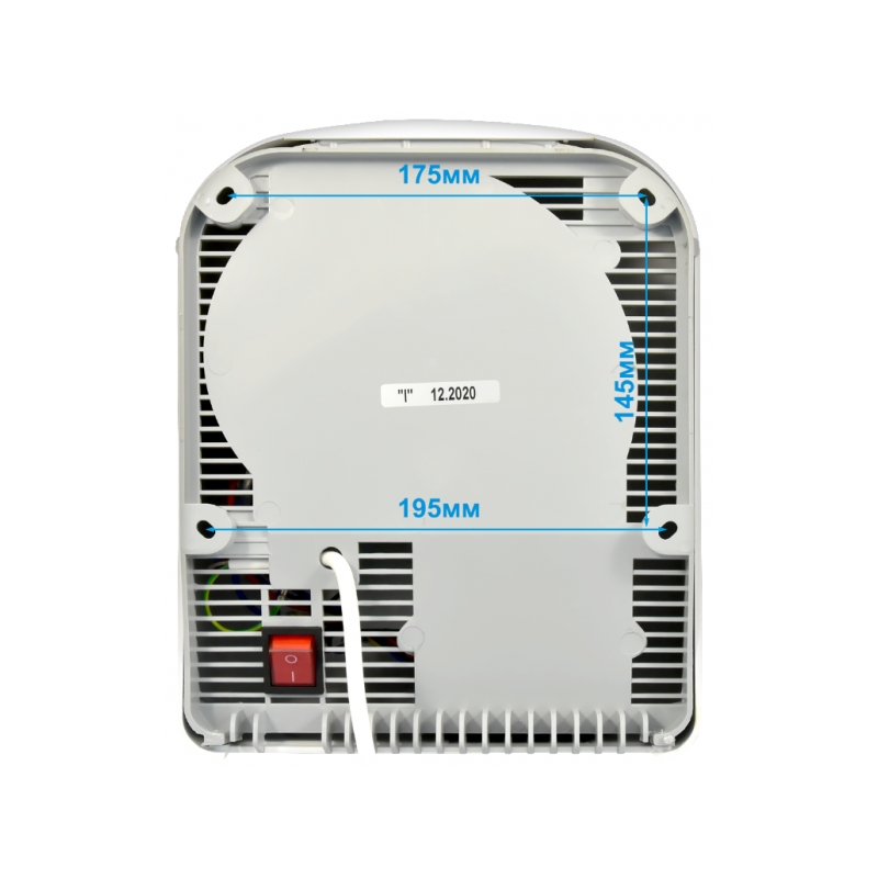 Сушилка для рук Puff 165 вид сзади