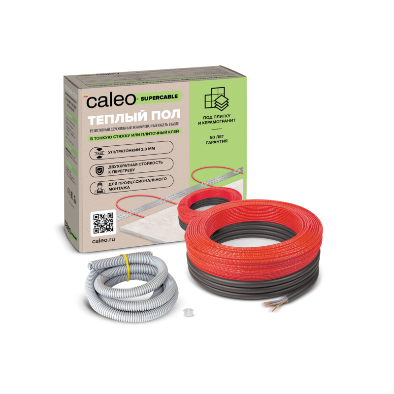 Нагревательный кабель Caleo Supercable 18W-20 2.8 кв.м. 360 Вт
