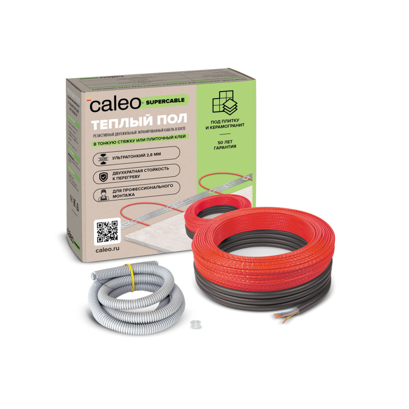 Нагревательный кабель Caleo Supercable 18W-50 6.9 кв.м. 900 Вт