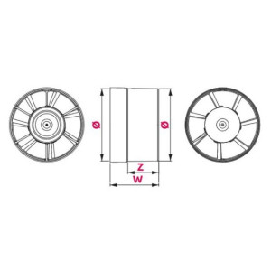 Вытяжной вентилятор Awenta WKA150T схема